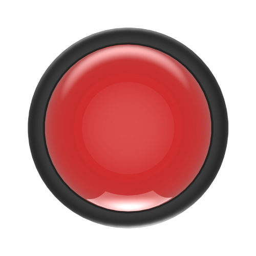 Logotipo círculo relleno rojo con borde negro